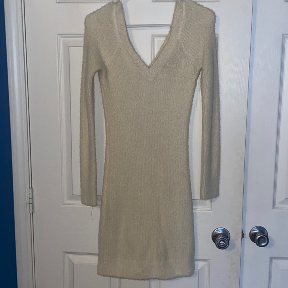 Cream Sweater Dress